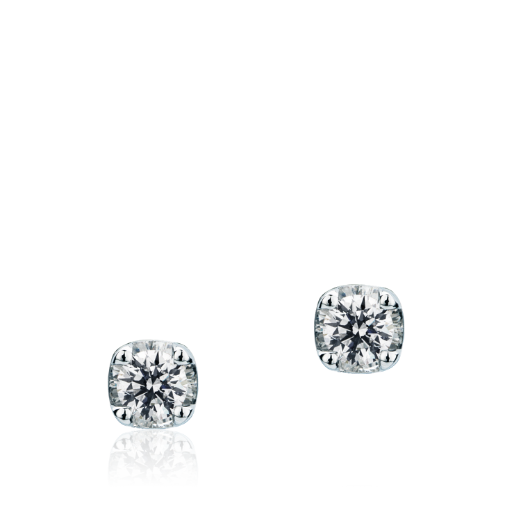 Imagen de Paio Orecchini a scatto con Diamanti in Oro Bianco