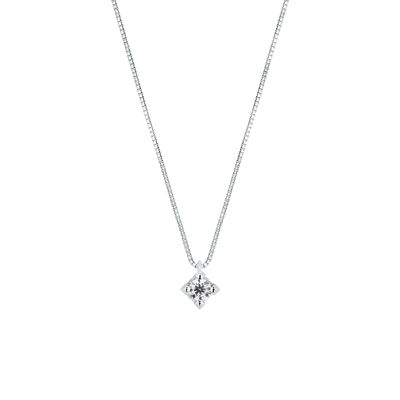 Picture of Necklace with diamond in white gold