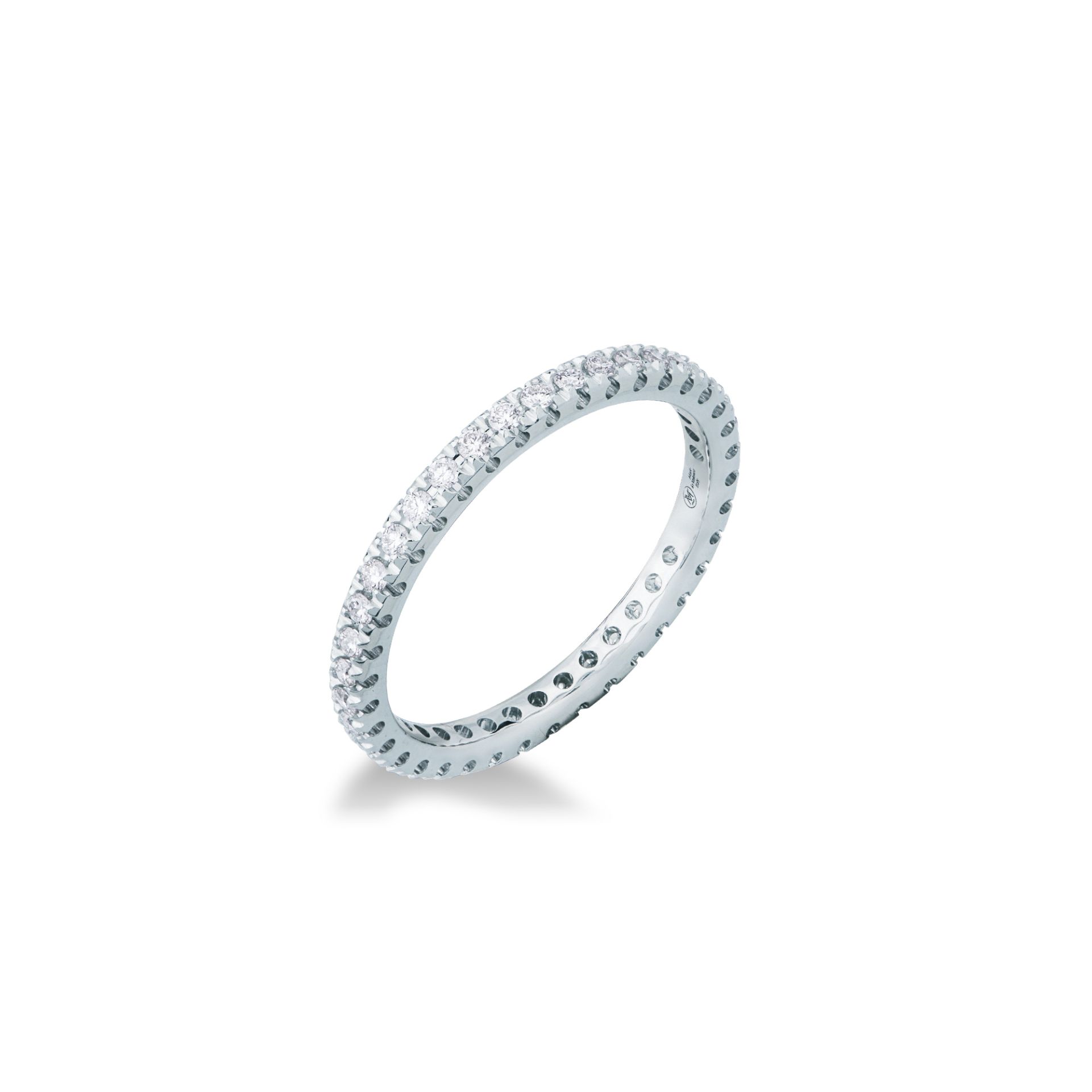 Anello con Diamante in Oro Bianco