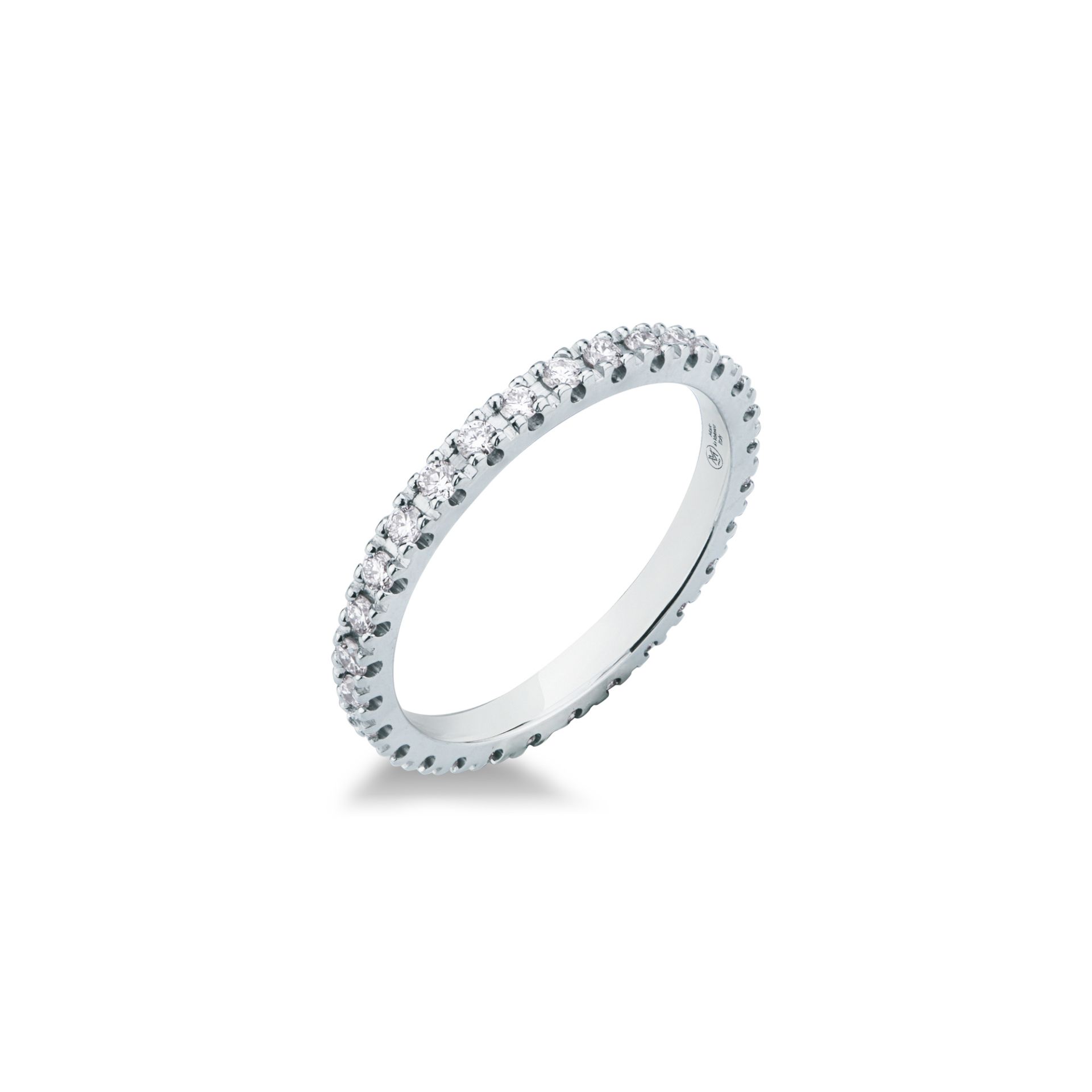 Anello con Diamante in Oro Bianco