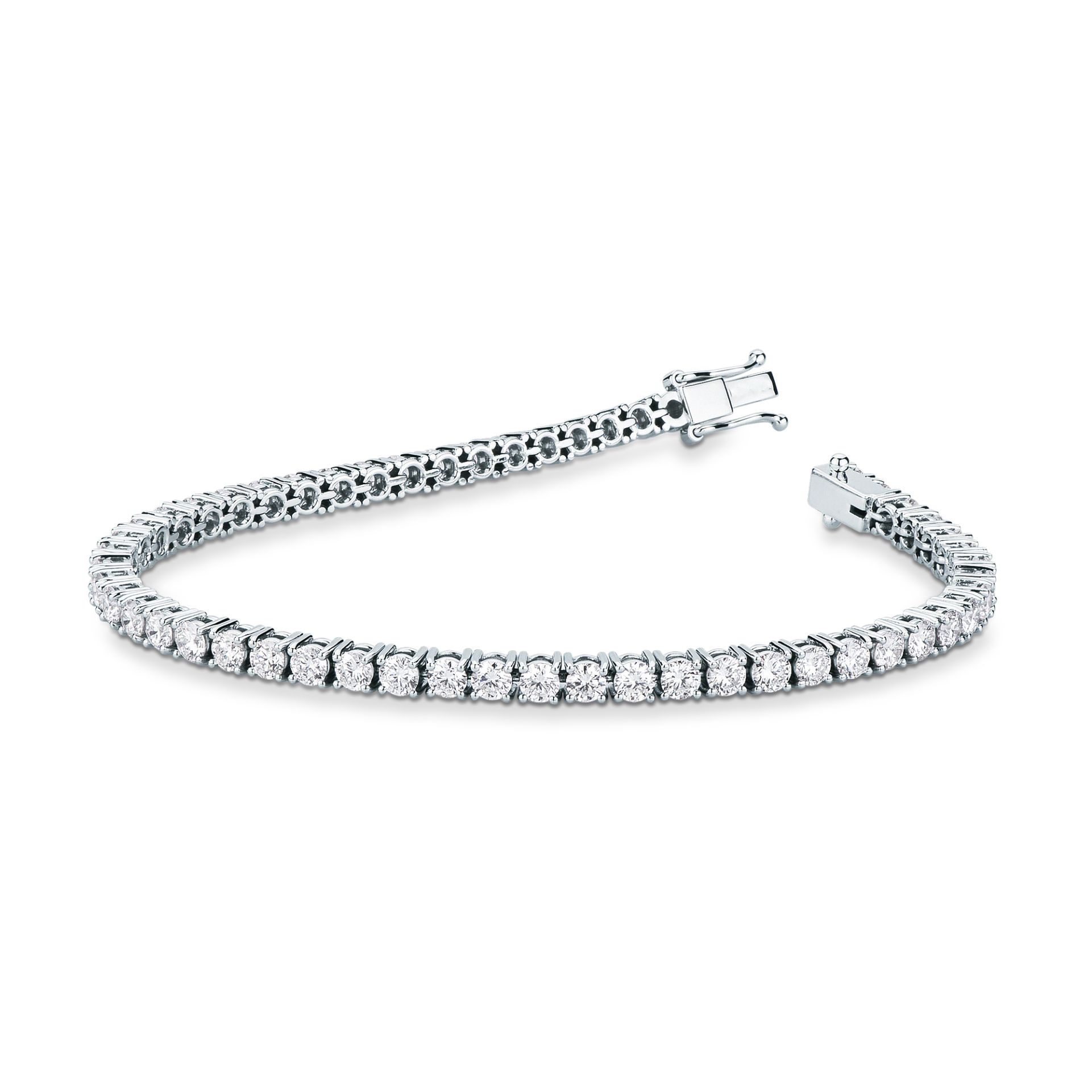 Bracelet with diamond in white gold