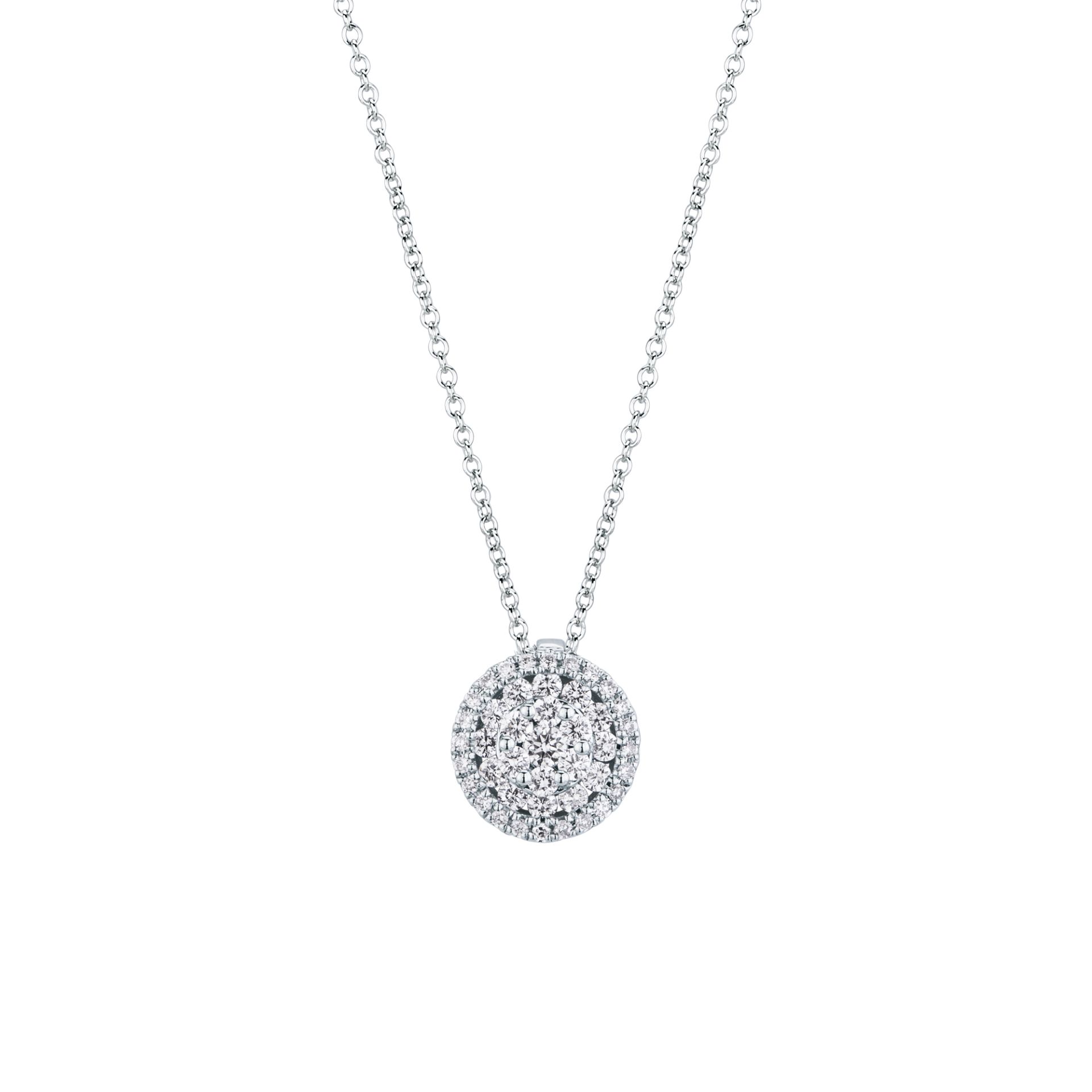 Girocollo con Diamante in Oro Bianco