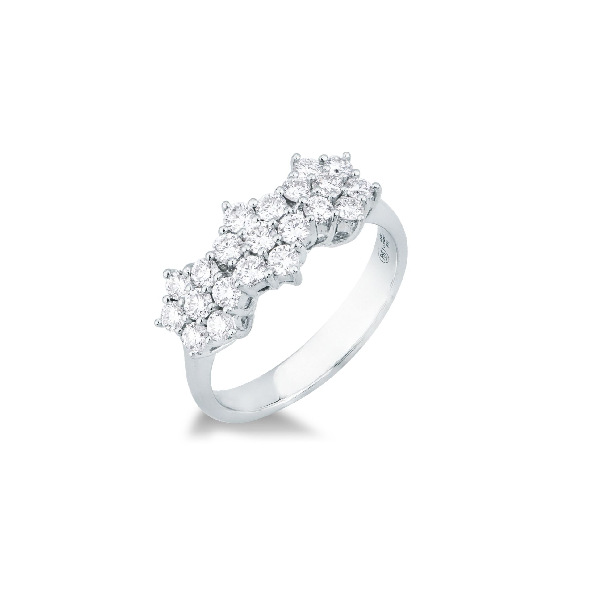 Anello con Diamante in Oro Bianco
