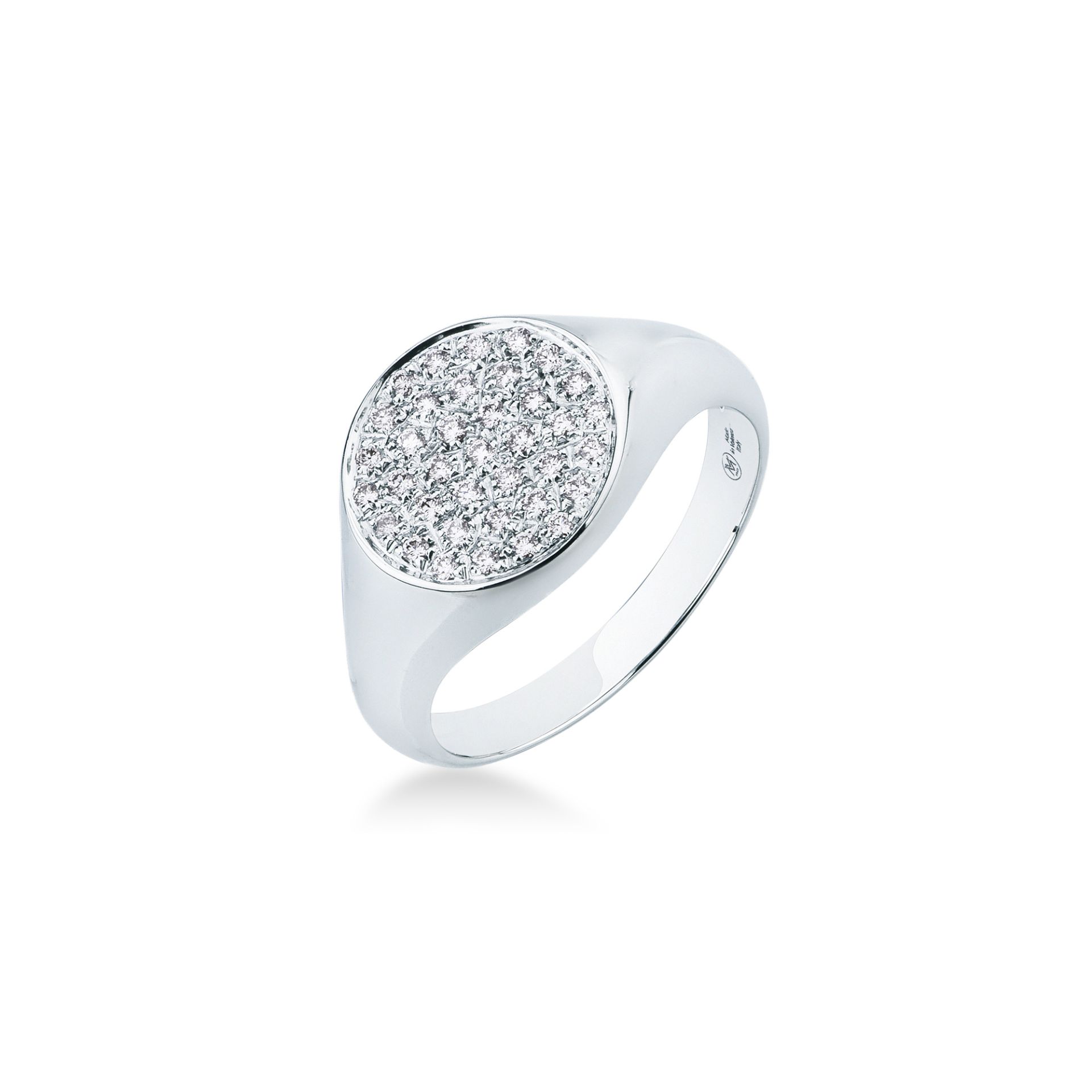 Anello con Diamante in Oro Bianco